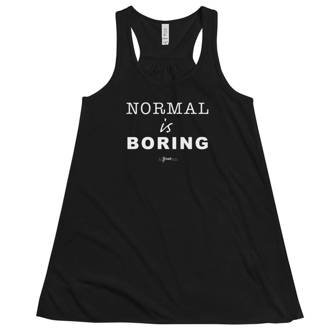 Normal is Boring Flowy Racerback Tank - altruesm