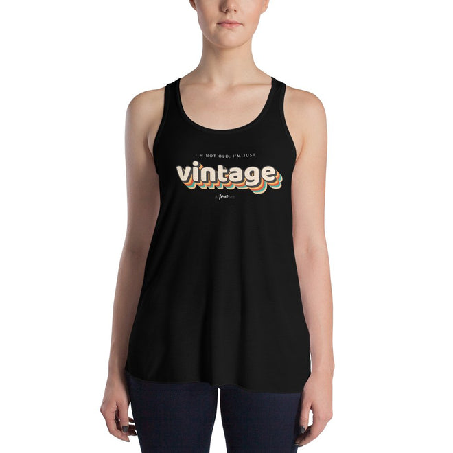 Not Old, Just Vintage Flowy Racerback Tank - altruesm