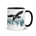 Philadelphia Eagle Over Skyline Mug - altruesm