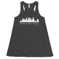 Philadelphia Skyline Flowy Racerback Tank - altruesm