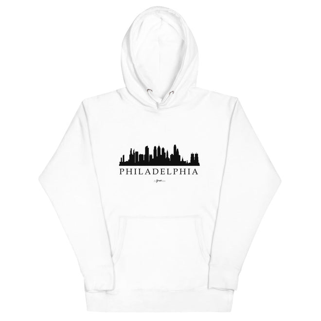 Philadelphia Skyline Premium Hoodie - altruesm