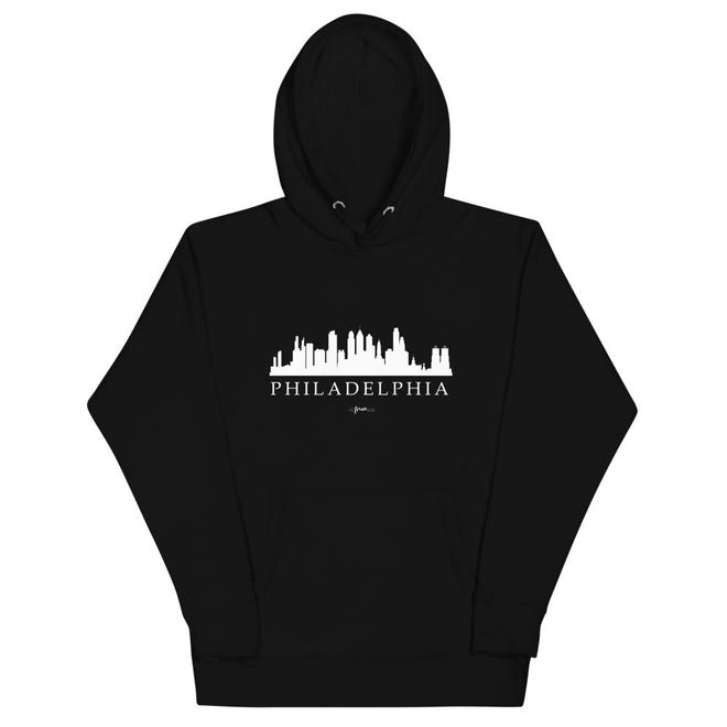 Philadelphia Skyline Premium Hoodie - altruesm