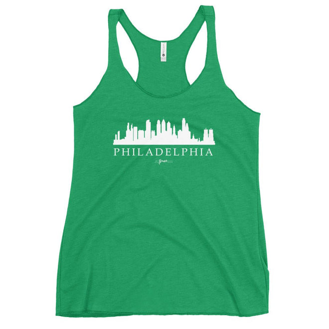 Philadelphia Skyline Racerback Tank - altruesm