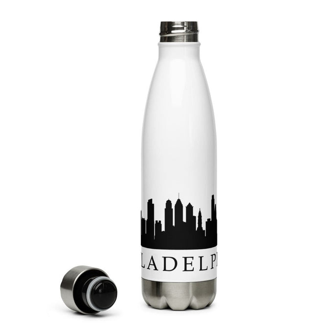 Philadelphia Skyline Stainless Steel Water Bottle - altruesm