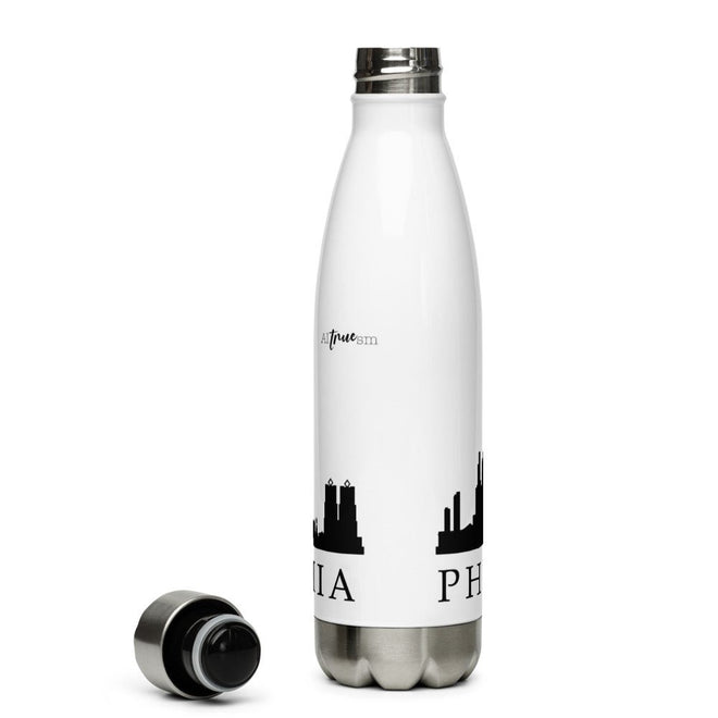 Philadelphia Skyline Stainless Steel Water Bottle - altruesm