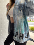 Philly Skyline Jean Jacket - altruesm