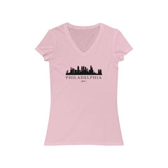 Philly Skyline Short Sleeve V-Neck Tee