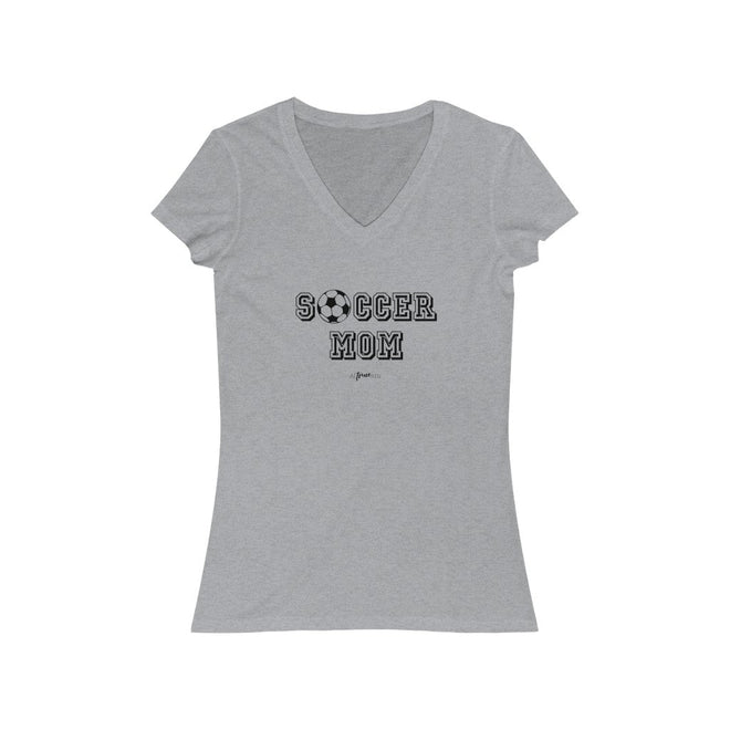 Soccer Mom Short Sleeve V - Neck Tee - altruesm