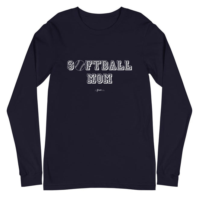 Softball Mom Long Sleeve Tee - altruesm