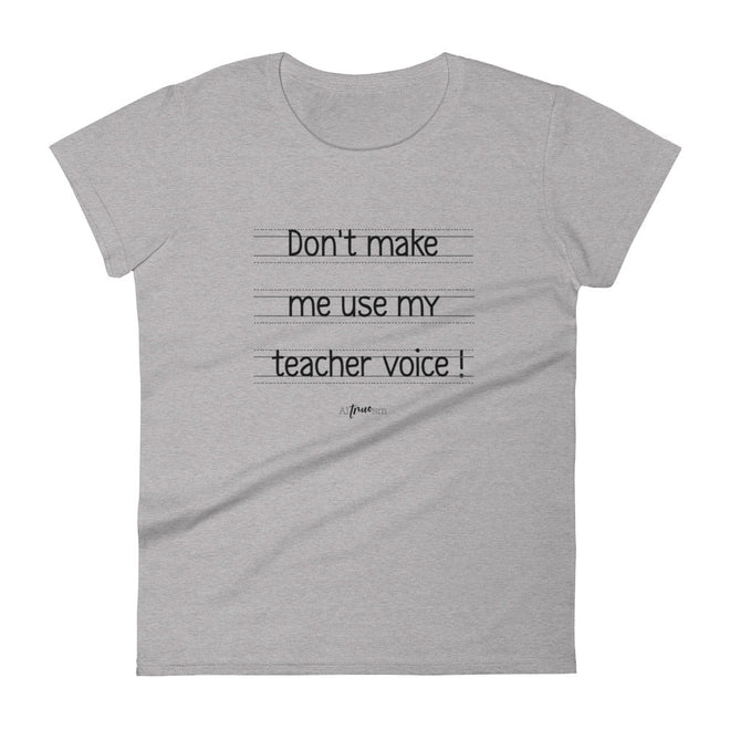 Teacher Voice Short Sleeve T-Shirt - altruesm