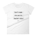 Teacher Voice Short Sleeve T-Shirt - altruesm