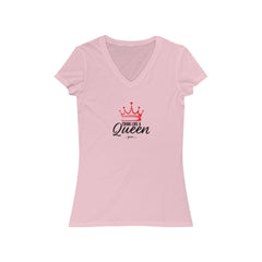 Think Like a Queen Short Sleeve V-Neck Tee