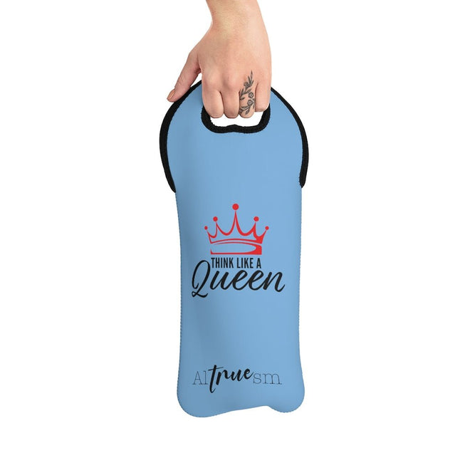 Think Like a Queen Wine Tote Bag - altruesm