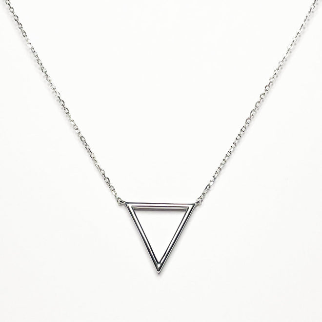 Triangle Sterling Silver Necklace - altruesm