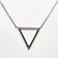 Triangle Sterling Silver Necklace - altruesm