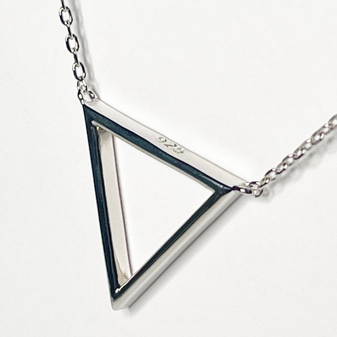 Triangle Sterling Silver Necklace - altruesm