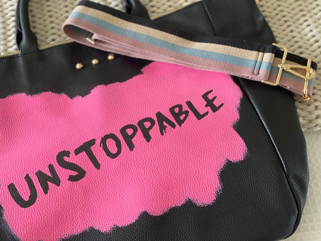 Unstoppable Black Tote Bag - altruesm