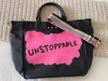 Unstoppable Black Tote Bag - altruesm