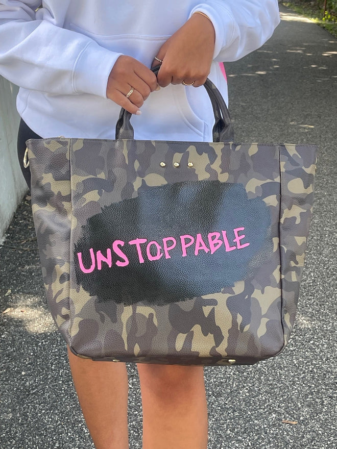 Unstoppable Camo Tote Bag - altruesm