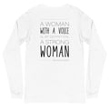 Woman with a Voice Long Sleeve Tee - altruesm