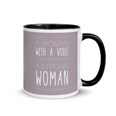 Woman with a Voice Mug