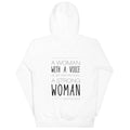 Woman With a Voice Premium Hoodie - altruesm