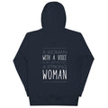 Woman With a Voice Premium Hoodie - altruesm