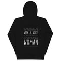 Woman With a Voice Premium Hoodie - altruesm