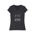 Woman with a Voice Short Sleeve V - Neck Tee - altruesm