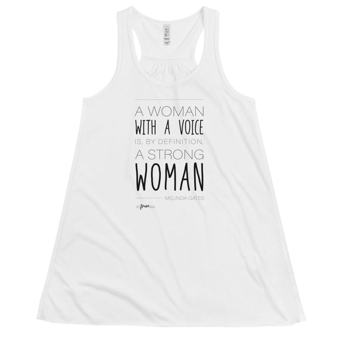 Woman with a Voice Flowy Racerback Tank